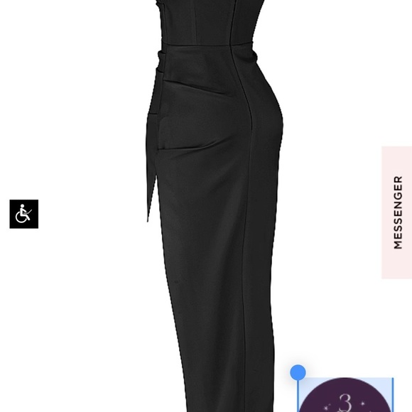 NWOT House of CB Flora S plus cup Black Dress - Picture 9 of 15